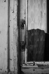 old wooden door with lock