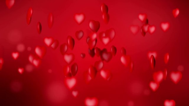 Video Animation - Herz - Valentinstag - Liebe - Bokeh - Rot