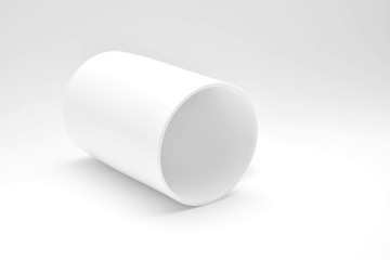 ceramic cup of coffee with shadow