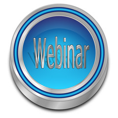 Webinar Button - 3D illustration