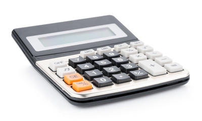 calculator isolated on white background