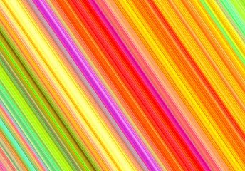 Diagonal multicolored line pattern