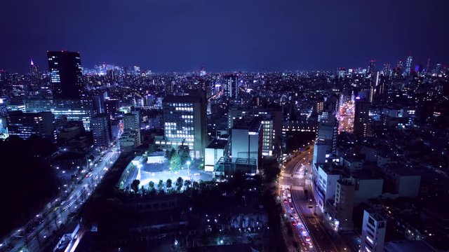 東京の夜景　後楽園