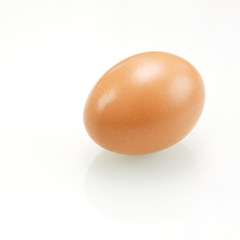 Brown egg isolated