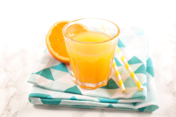 glass of orange juice