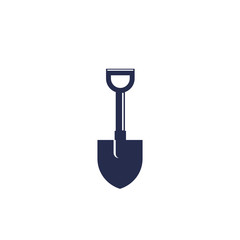 Shovel icon isolated on white