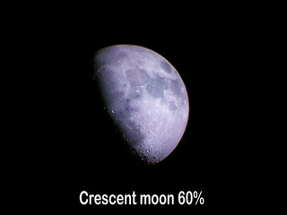 Luna crescente 60%