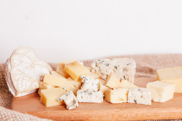 blue cheeses, nuts, grapes