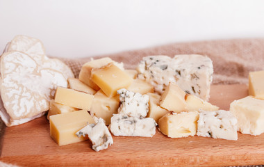 blue cheeses, nuts, grapes