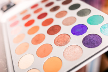 Colorful eye shadow palette