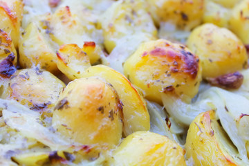 baked potato close up