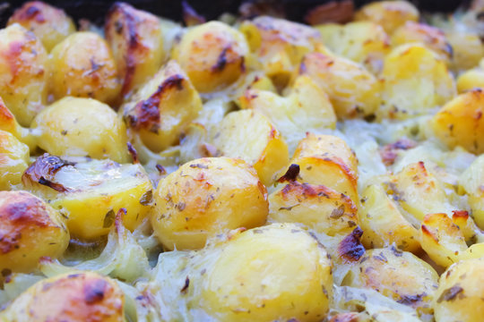 baked potato close up