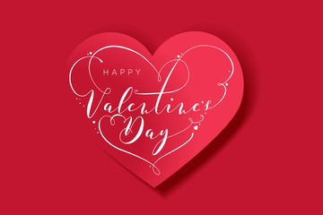 Valentine&rsquo;s Day. Vector illustration concept for background, greeting card, website and mobile website banner, social media banner, marketing material.