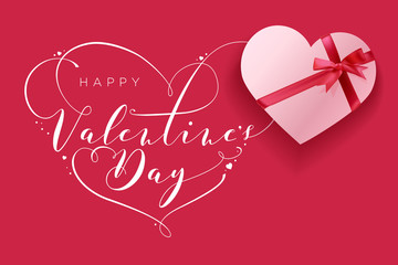 Valentine’s Day. Vector illustration concept for background, greeting card, website and mobile website banner, social media banner, marketing material.