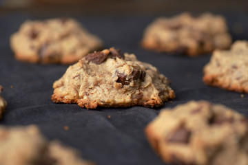 homemade cookies with chocolate
