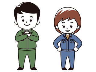 トラック運転手の男女