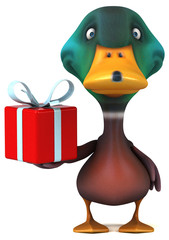 Fun duck - 3D Illustration