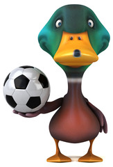 Fun duck - 3D Illustration