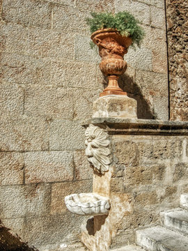 Detail of a street of Palma de Mallorca, Balearic islands, Spain.