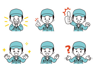 男性ゴミ清掃員セット