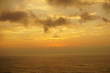 Sunset over the ocean