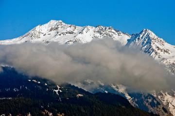 Mont Blanc from La Tania Courchevel 3 Valleys French Alps France