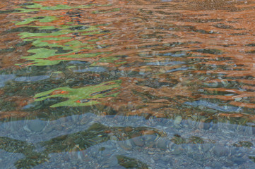 watercolor, färggrant hav och vatten