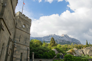 castle in the mountains