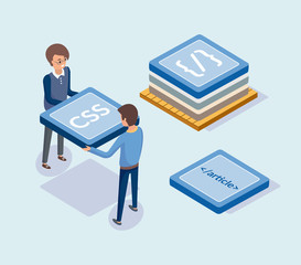 Development of Web Sites, Developers with Blocks