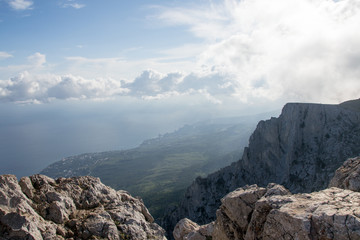 mountains and blue sky