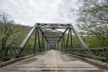 Kentucky Roads. Old truss bridge in the Red River Gorge Area of the Daniel Boone National Forest in rural Kentucky.