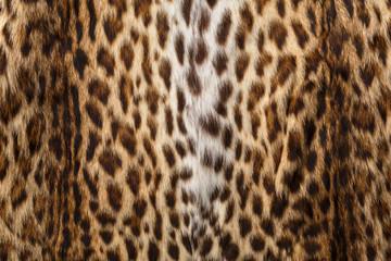 Fur with leopard print
