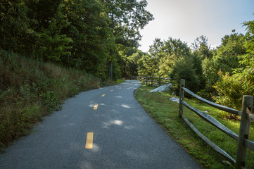 Short climb on Blackstone Valley Greenway