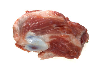meat isolated on white background