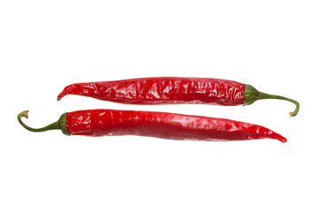 chili pepper isolated on white background