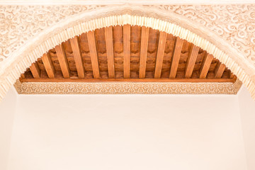 Moresque ornaments from Alhambra Islamic Royal Palace, Granada