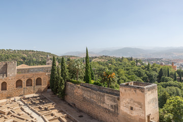 The view of the Alhambra fortress