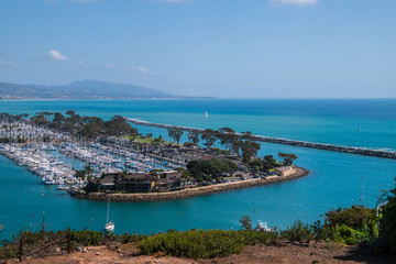 Fototapeta premium View of beautiful marina from above.