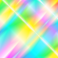 Obraz premium Abstract holographic background with rainbow beams of light from prism dispersion effect.