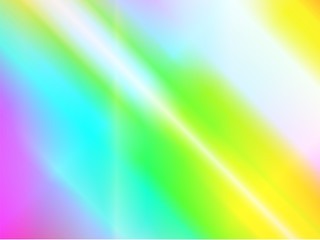 Abstract holographic background with rainbow beams of light from prism dispersion effect.