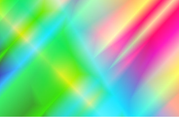 Abstract holographic background with rainbow beams of light from prism dispersion effect.