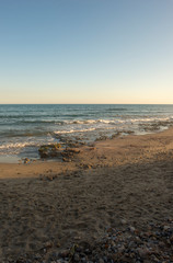 A sunset on the beach of the renega of Oropesa