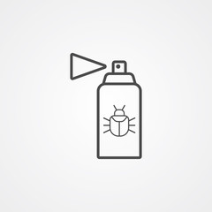 Bug spray vector icon sign symbol