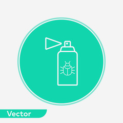 Bug spray vector icon sign symbol