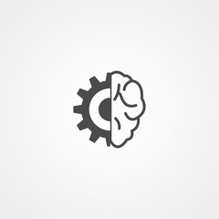 Obraz premium Artificial intelligence vector icon sign symbol