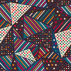 Obraz premium Cloth triangle seamless pattern