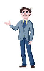 a beautiful Professor teaches drawing.