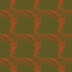 Seamless pattern background of multicolored lines with scribbler.