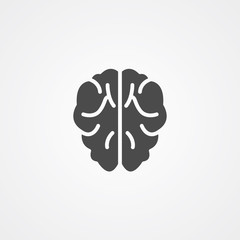 Brain vector icon sign symbol