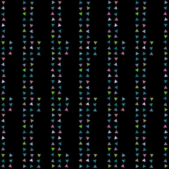 Abstract seamless pattern background with multi-colored varied triangles.